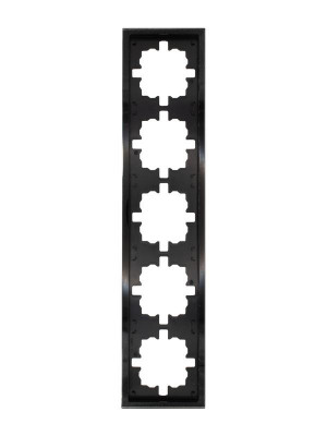 Рамка 5-м ZIMA универс. акрил. черн. LEZARD 704-5880-150