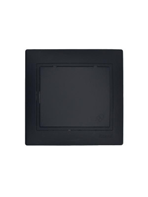 Розетка 1-м СП MIRA 16А IP44 с заземл. с крышкой ПБТ черн. LEZARD 701-4242-123BIPCH