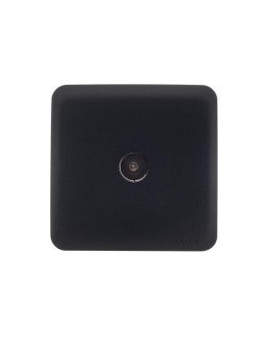 Розетка телевизионная оконечная TV ОП VIOLA IP20 черн. бархат LEZARD 751-4200-130