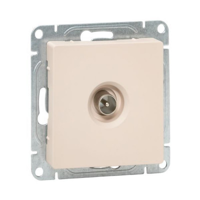 Розетка телевизионная TV 1-м СП Эпика механизм крем. EKF UP1-SOI-TV-1