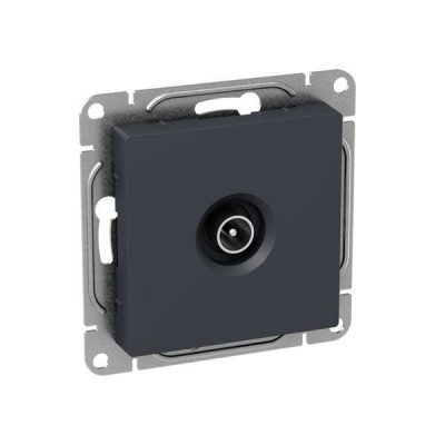 Розетка телевизионная TV 1-м СП Эпика механизм графит EKF UP1-SOG-TV-1