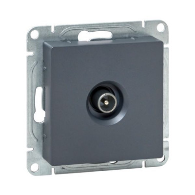 Розетка телевизионная оконечная TV СП Эпика графит EKF UP1-SOG-TV-3