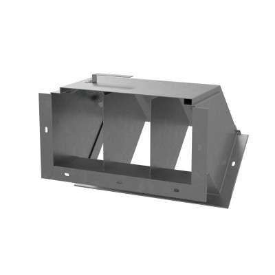 Короб кабельный блочный угловой трехканальный с поворотом вниз на 45град. 500х200 L450 сталь 2мм ККБ-3УНП-0.2/0.5 КМ LO63213