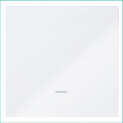 Выключатель 1-кл. СП FD 10А IP20 с подсветкой с накладкой механизм бел. глянцевый Jasmart FD3011NW