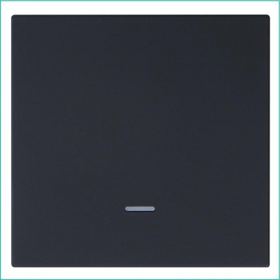 Выключатель 1-кл. СП FD 10А IP20 с подсветкой с накладкой механизм черн. матов. soft touch Jasmart FD3011NPBM