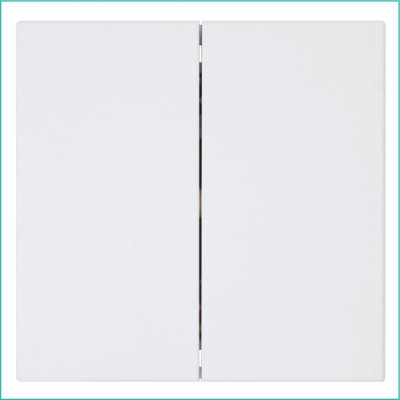 Выключатель 2-кл. СП FD 10А IP20 с накладкой механизм бел. матов. soft touch Jasmart FD3023PWM