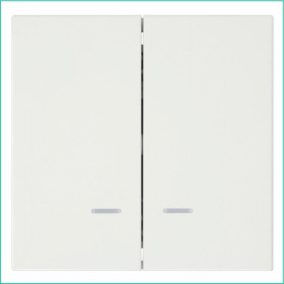 Выключатель 2-кл. СП FD 10А IP20 с подсветкой с накладкой механизм сахара Jasmart FD3023NSH