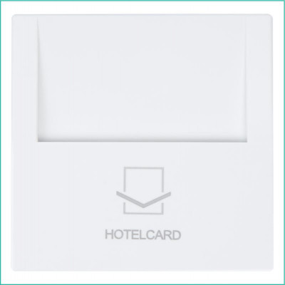 Выключатель карточный СП FD 10А IP20 250В отельный с накладкой механизм бел. глянцевый Jasmart FD6209W