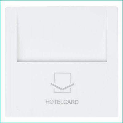 Выключатель карточный СП FD 10А IP20 250В отельный с накладкой механизм бел. матов. soft touch Jasmart FD6209PWM