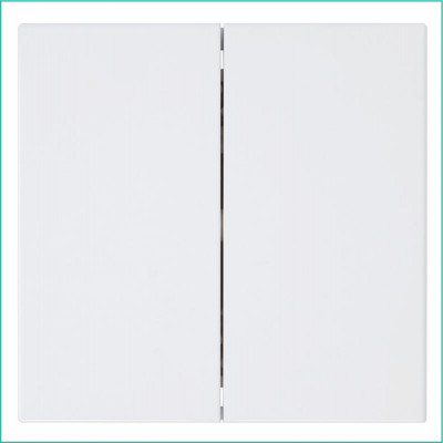 Переключатель перекрестный 2-кл. СП FD 10А IP20 с накладкой механизм бел. глянцевый Jasmart FD3014W