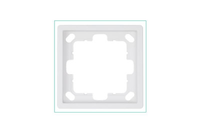 Рамка 1-м СП FD бел. матов. soft touch Jasmart FD1001PWM