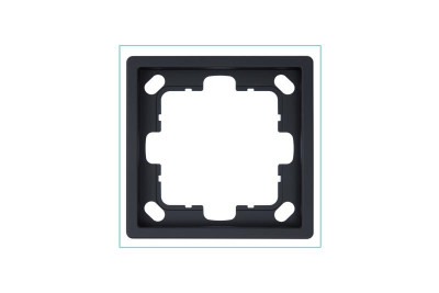 Рамка 1-м СП FD черн. матов. soft touch Jasmart FD1001PBM