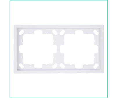 Рамка 2-м СП FD бел. глянцевый Jasmart FD1002W