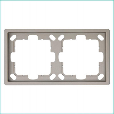 Рамка 2-м СП FD бронза Jasmart FD1002BR