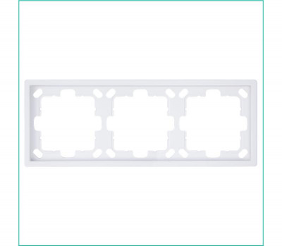 Рамка 3-м СП FD бел. глянцевый Jasmart FD1003W