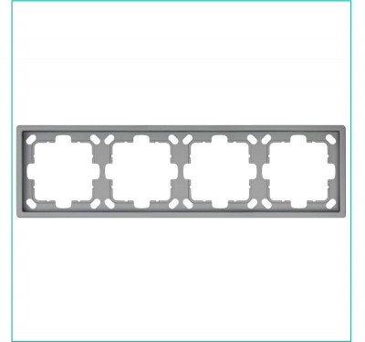 Рамка 4-м СП FD никель Jasmart FD1004NI