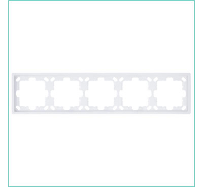 Рамка 5-м СП FD бел. глянцевый Jasmart FD1005W