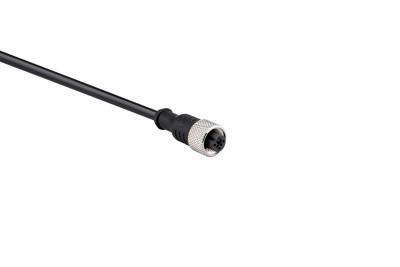 Кабель соединительный 2м с гнездом M12х4 ПУ IP68 EMAS SKM12P4YXP2