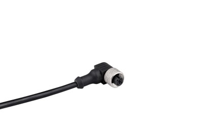 Кабель соединительный 2м с гнездом M12х4 90град. ПВХ IP68 EMAS SKM12P4DXV2