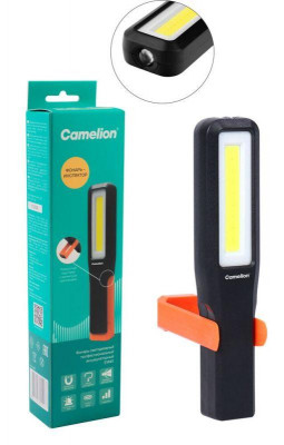 Фонарь аккумуляторный E1440 3.7В 17xSMD+красн.+LED 3 реж. Type-C магн. пластик. коробка черн. Camelion 16207