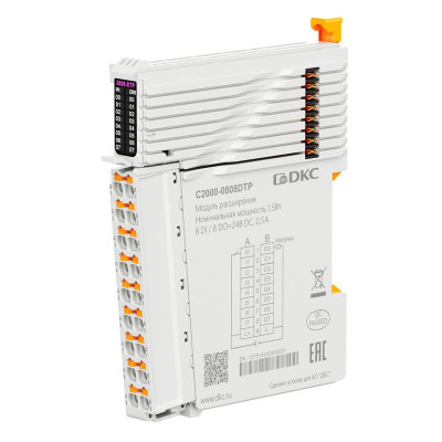 Модуль расширения C2000 8 DI - 24В DC(PNP) 8 DO - 24В DC(PNP) DKC C2000-0808DTP