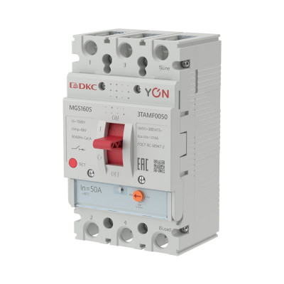 Выключатель автоматический 3п 40-50А 50кА MGS160S YON MGS160S-3TAMF0050