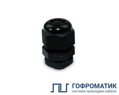 Ввод кабельный ВКД-ПР-М20-12-L9 IP68 черн. ГОФРОМАТИК zeta30929