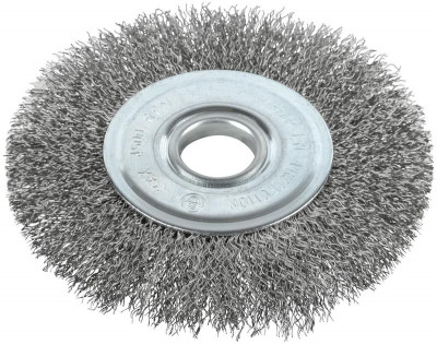Корщетка-колесо Профи d посадочный 22.2мм волнистая проволока нерж. сталь 125мм FIT 38825