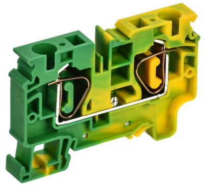 Клемма пружинная проходная заземляющая CX10 PE 10кв.мм ARMAFIX IEK AF-CT41-00-K52-010