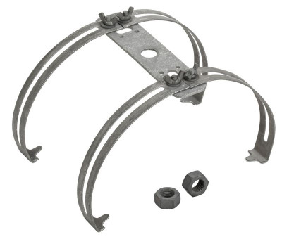 Держатель молниеприемника d16 на круглый конек оцинк. сталь TD IEK ZLC10D-LH-06-16