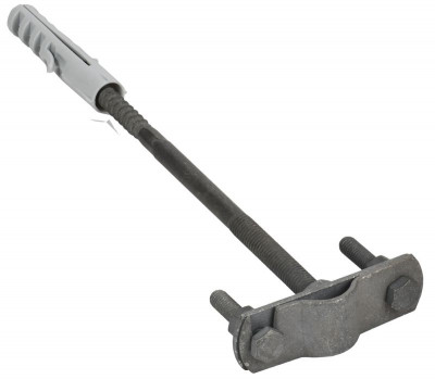 Держатель молниеприемника d16-20мм L160 оцинк. сталь TD IEK ZLC10D-LH-01-160-13