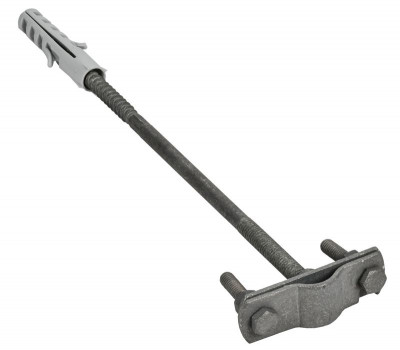 Держатель молниеприемника d16-20мм L400 оцинк. сталь TD IEK ZLC10D-LH-01-400-13