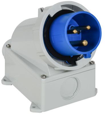 Вилка стационарная ССИ-5232 32А 6ч 220В 2P+PE IP67 IEK PSR51-032-3-0-67