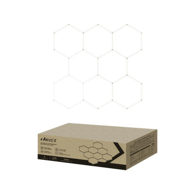 Светильник светодиодный ДБО-HEXAGON 8С-35065 350Вт 6500К 230В 2350х2442мм 8 сот 0.5м шнур с вилкой NEOX 4690612066639
