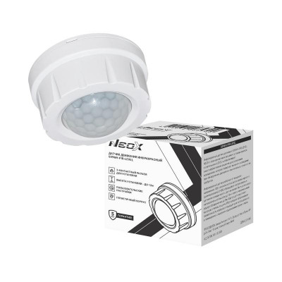 Датчик движения инфракрасный ДД-S09WH-PIR-LEVEL для светильников LEVEL бел. NEOX 4690612065700