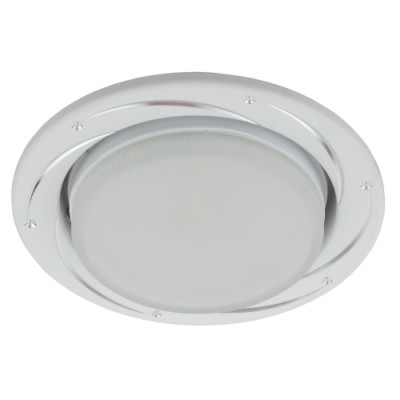 Светильник KL 77 AL/WH /1 SET 5 GX53 IP20 под лампу встраив. серебр./бел. (уп.5шт) Эра Б0070933