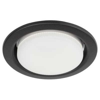 Светильник KL35 SBK (к) Set 10 GX53 IP20 под лампу встраив. с термокольцом черн. матов. (уп.10шт) Эра Б0071343