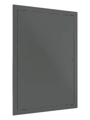 Люк ревизионный LN фланец 200х300 нажимной 223х323 пластик сер. EVECS L2030N Gray