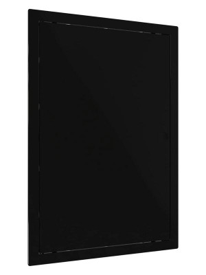 Люк ревизионный LN фланец 200х300 нажимной 223х323 пластик черн. EVECS L2030N Black