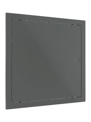 Люк ревизионный LN фланец 200х200 нажимной 224х224 пластик сер. EVECS L2020N Gray