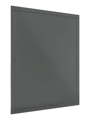 Люк ревизионный LN фланец 300х400 нажимной 327х427 пластик сер. EVECS L3040N Gray