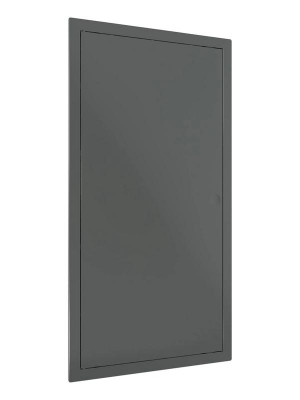 Люк ревизионный LN фланец 200х400 нажимной 223х423 пластик сер. EVECS L2040N Gray