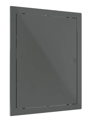 Люк ревизионный LN фланец 150х200 нажимной 172х222 пластик сер. EVECS L1520N Gray