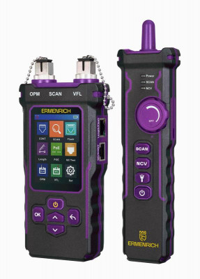 Тестер кабельный многофункциональный NetGeeks NP60 фиолет. Ermenrich 84551