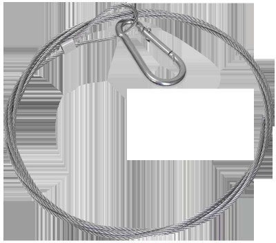 Трос стальной с карабином 5м IEK CLP1M-SRC-2-05
