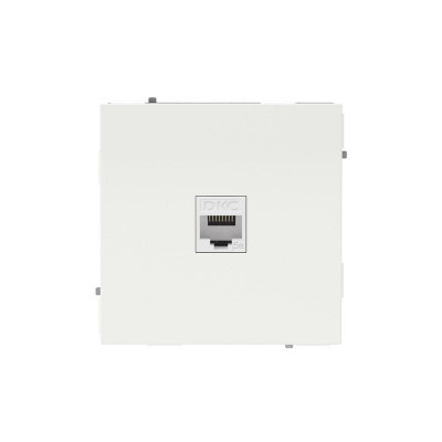 Розетка компьютерная 1-м KANT RJ45 кат.5E без шторки бел. песок DKC 7010663