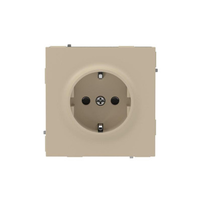 Розетка силовая KANT 2P+E защ. шторки ванильн. марципан DKC 7015003