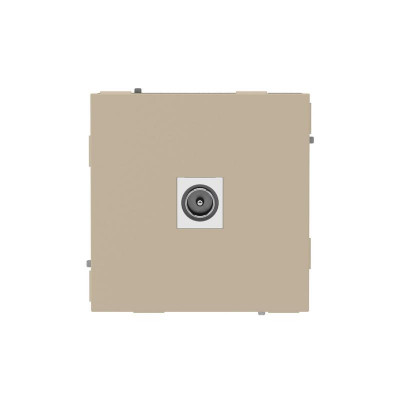 Розетка телевизионная одиночная TV KANT ванильн. марципан DKC 7015503