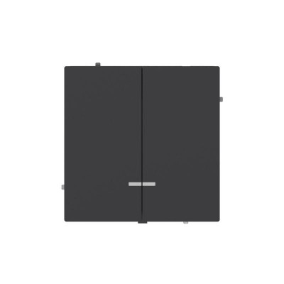 Выключатель 2-кл. KANT с подсветкой черн. уголь DKC 7012134