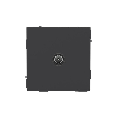 Розетка телевизионная проходная TV KANT черн. уголь DKC 7012513